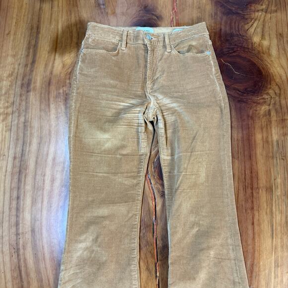 Frame Denim Women's Corduroy Pants 28 Le high Flare Zip Fly Stretch Cotton RR7 - Picture 3 of 8